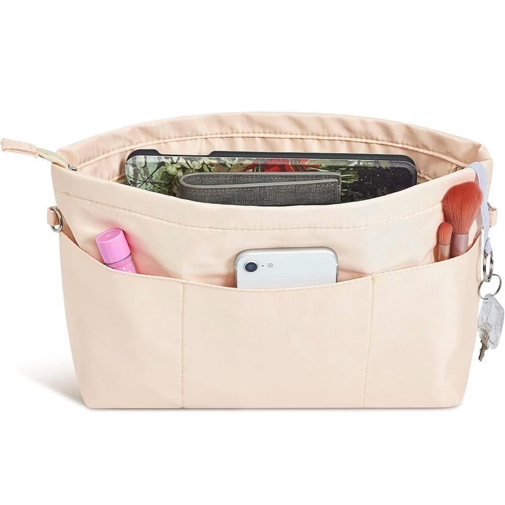 Chic Cream Cosmetic Organizer Bag